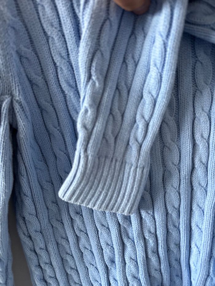 Pull torsadé L.L. Bean bleu clair – Taille XL – Très bon état - photo numéro 4