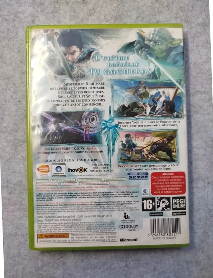 Jeu SoulCalibur IV avec boite et notice Xbox 360 - photo numéro 2