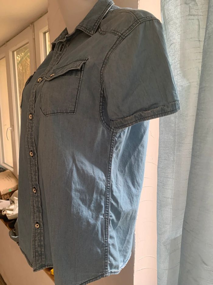 Chemise Kaporal jean taille 38 manches courtes - photo numéro 5