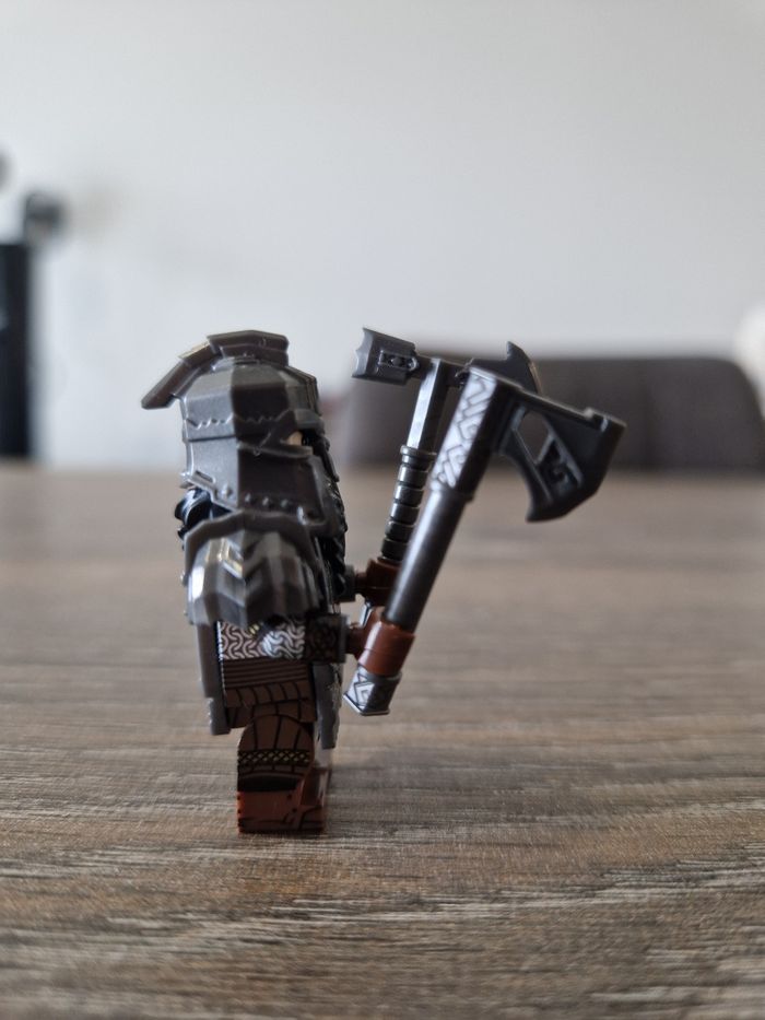 Figurines type lego 5 guerriers nains seigneur des anneaux / hobbit - photo numéro 5