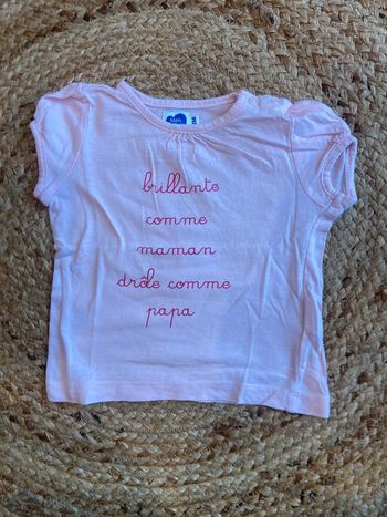 Tee-shirts fille 12 mois Mots d’enfants