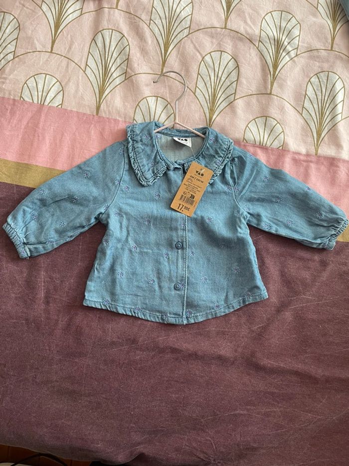 Chemise bébé fille Tape à l’œil – Taille 6 mois – Neuve avec étiquette - photo numéro 3