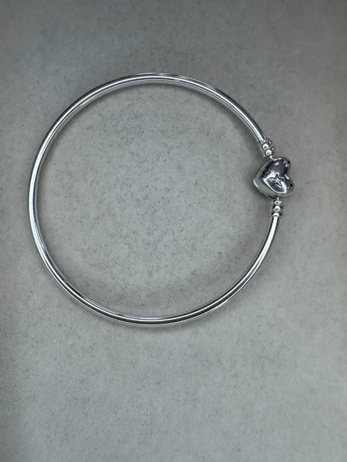 Bracelet Jonc Pandora Authentique Fermoir Céleste en Argent T21 - photo numéro 2