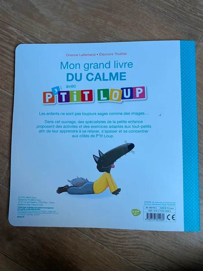 Livre p’tit loup mon grand livre du calme - photo numéro 2