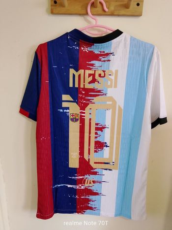 Maillot collector Messi Argentine × FC Barcelone - Édition unique 