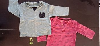 Lot de 2 tee-shirts 1 an
