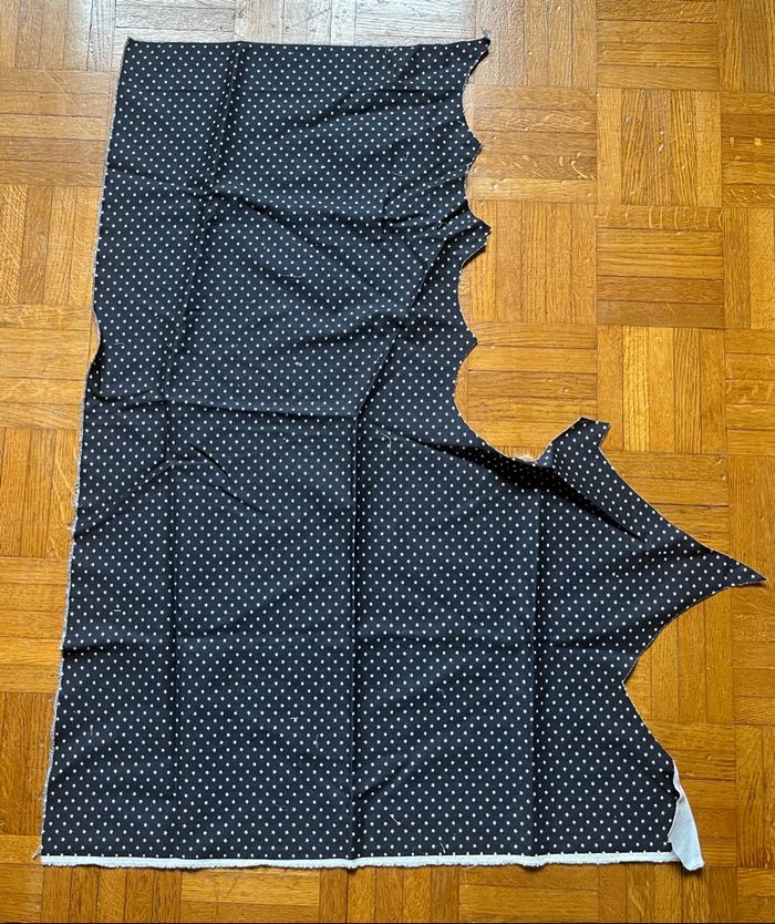 Chute de tissu imprimé étoiles - photo numéro 2
