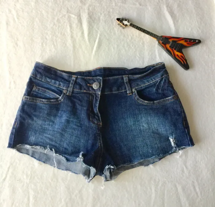 Short en jean "destroy"