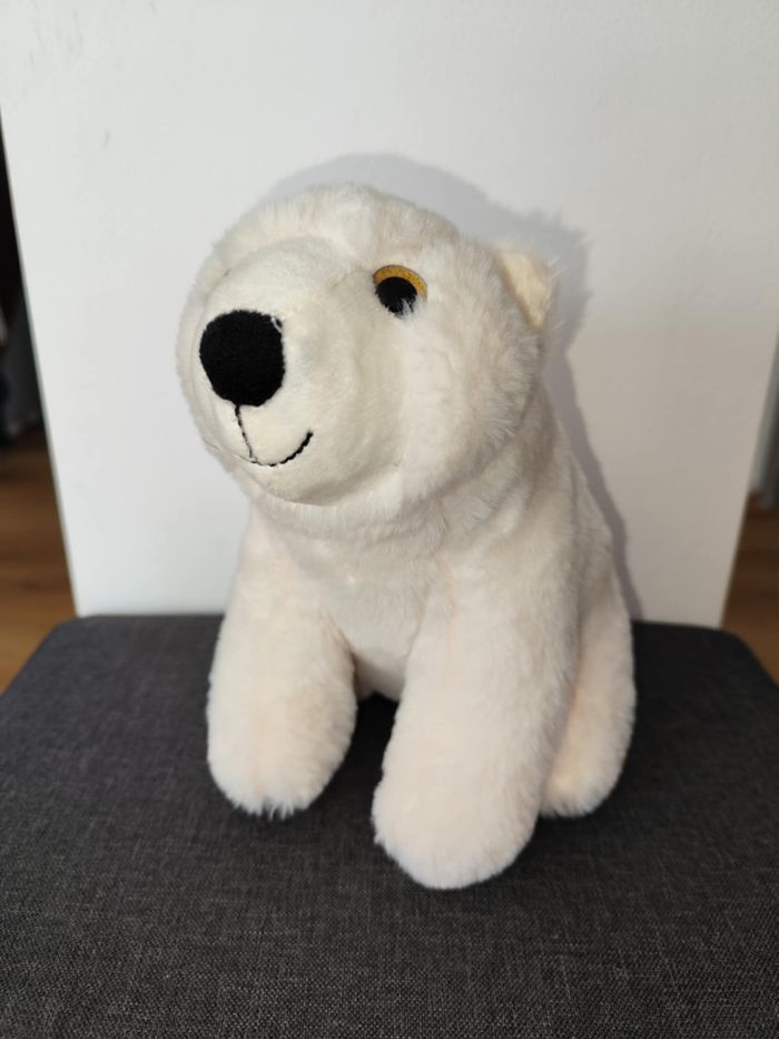 Peluche ours polaire , très bon état - photo numéro 2