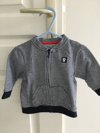 Sweat zippé garçon Okaidi 6 mois