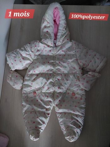 Combinaison bébé fille 1mois