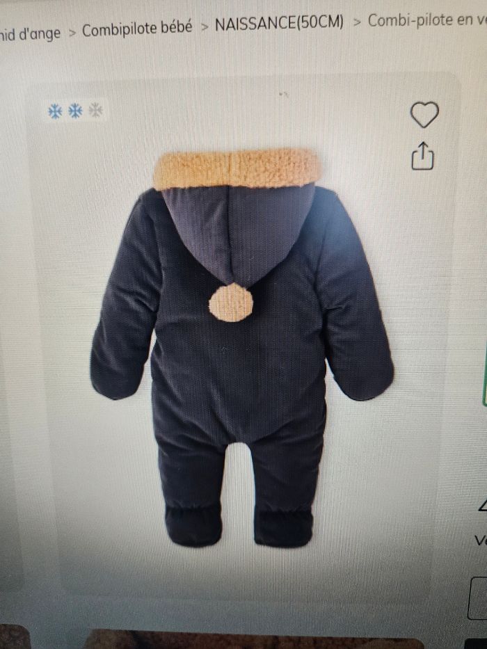 Combi pilote velours doublée sherpa - photo numéro 7