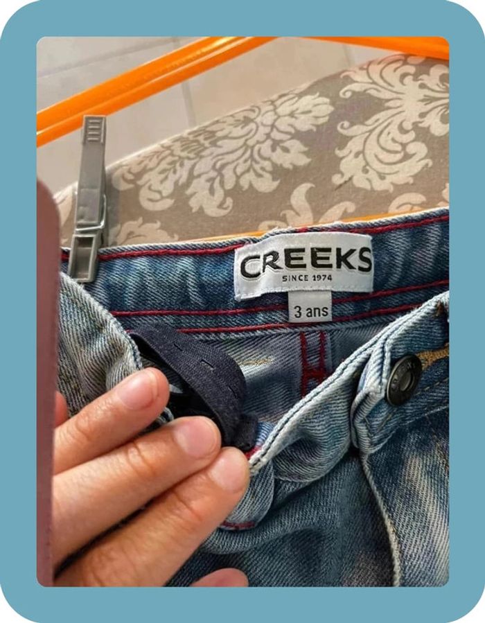 Superbe jeans taille ajustable 3 ans CREEKS - photo numéro 4