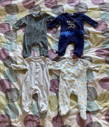 Lot 4 pyjamas chauds 3 mois