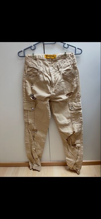 Cargos a troue Jennyfer beige adolescents 