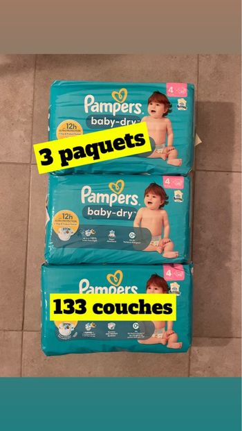 Pampers baby dry taille 4