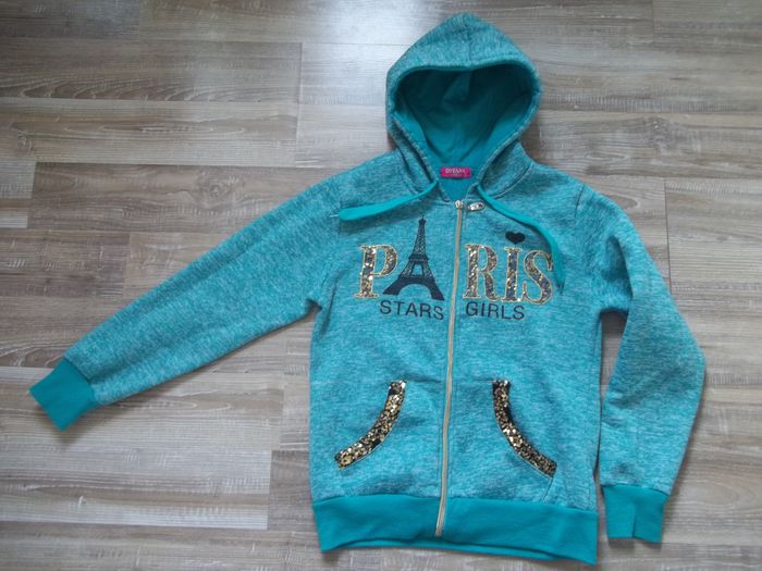 Gilet-sweat à capuche "PARIS" Divana 14 ans