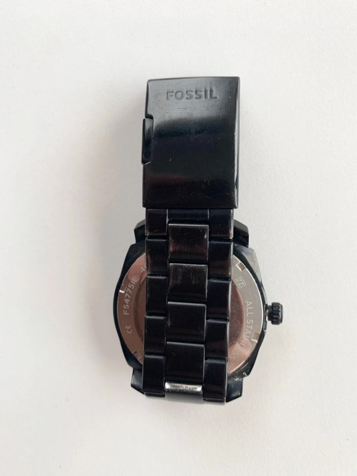 Montre Machine Fossil en acier inoxydable noir - photo numéro 3