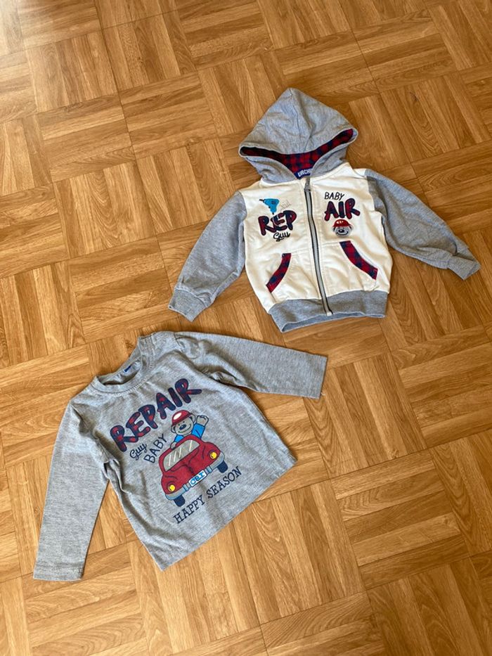 Ensemble gilet à capuche + t-shirt à manches longues Urchin