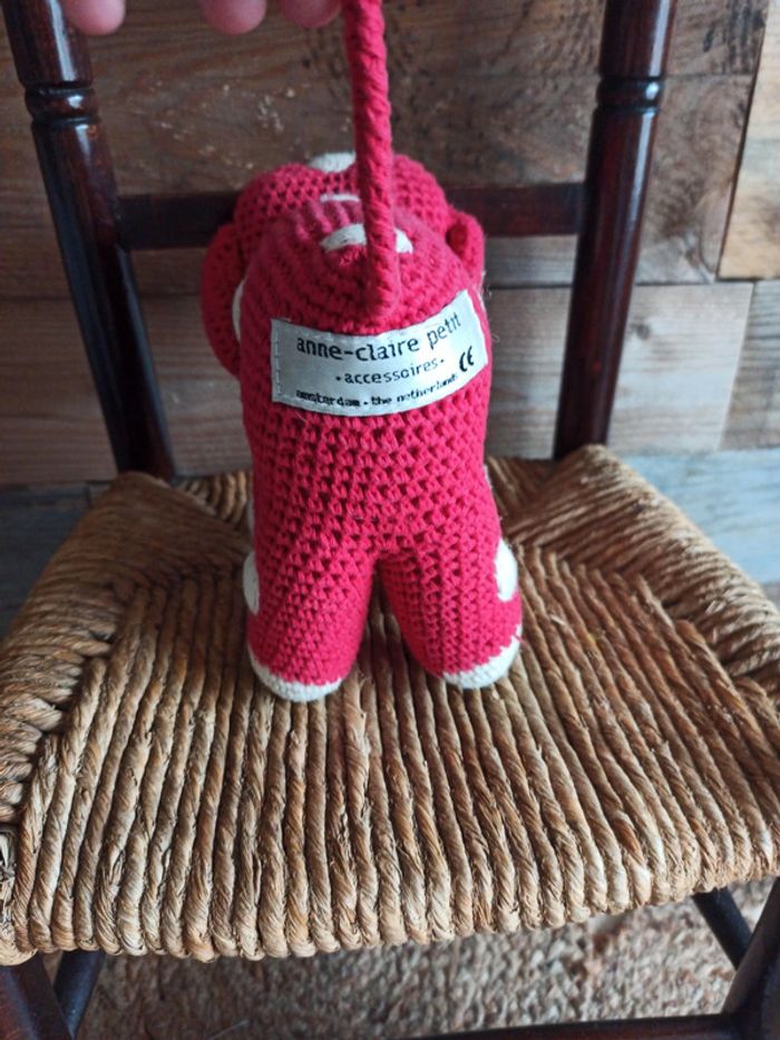 peluche éléphant crochet anne claire petit - photo numéro 3