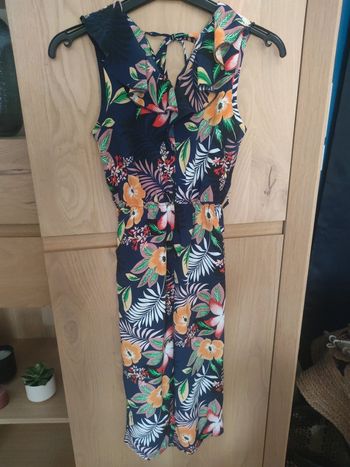Combi pantalon fluide fleurs