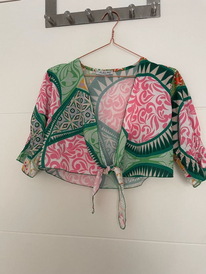Ensemble été crop top pantalon - photo numéro 3