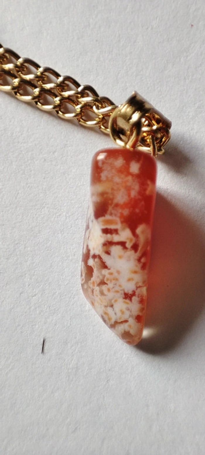 Collier pendentif petite pierre - photo numéro 5
