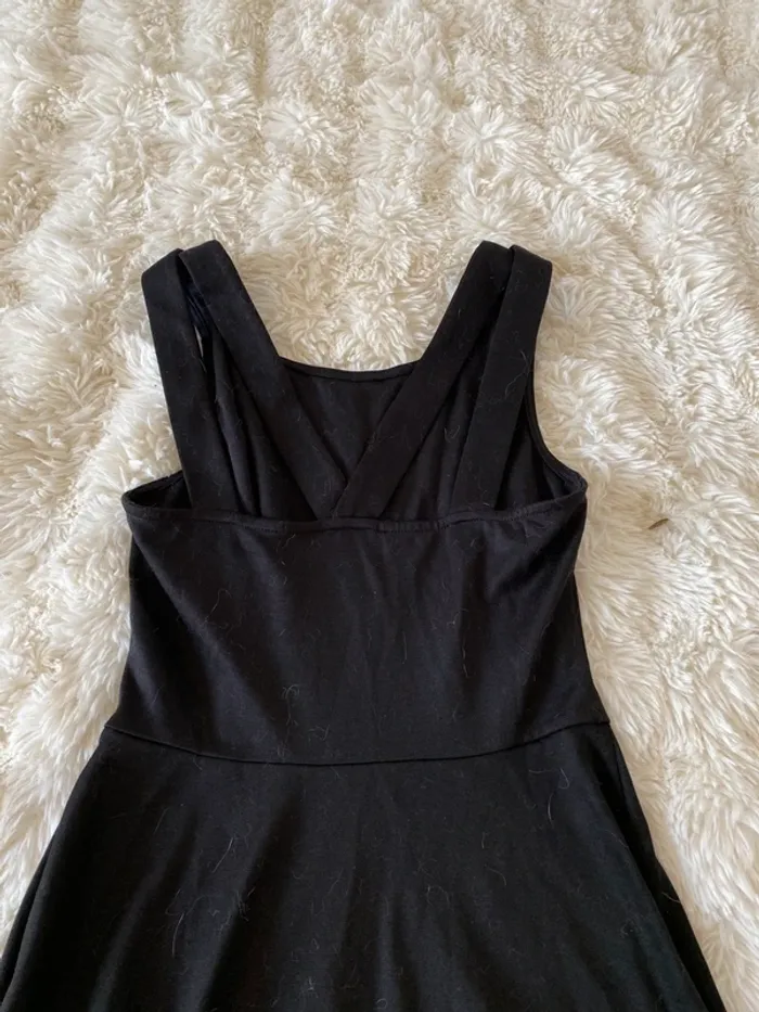 Petite robe noire dos croisé taille XS - photo numéro 2
