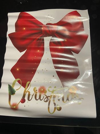 2 stickers noeud de fenêtre Noel neuf