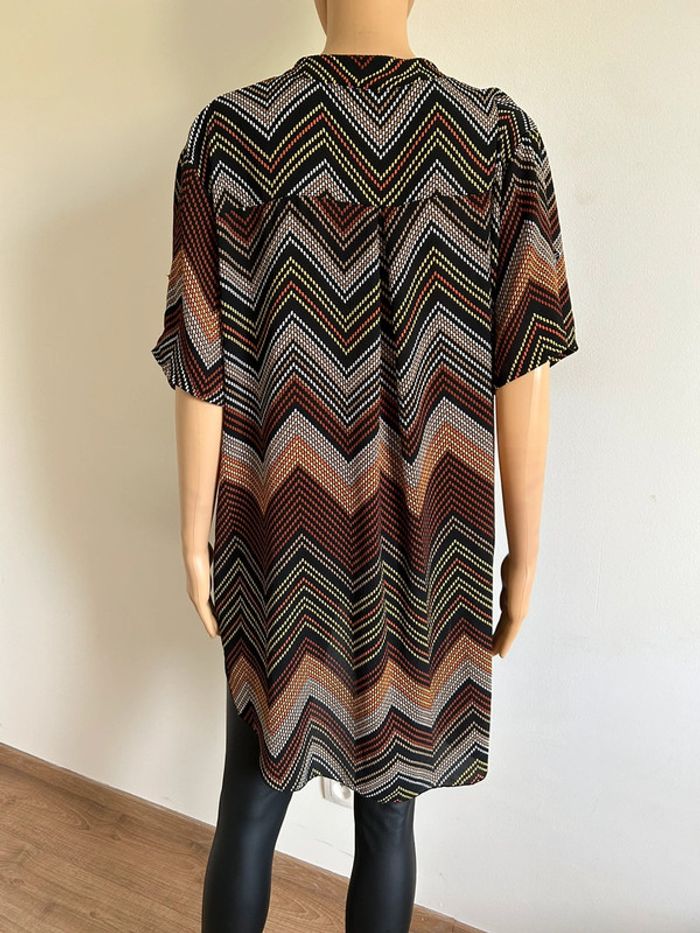 Blouse multicolore à manches courtes New Collection taille unique jamais portée (taille grand) - photo numéro 7