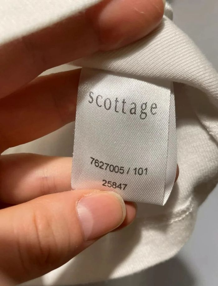 T-shirt Scottage (neuf, blanc), M / 38 - photo numéro 3