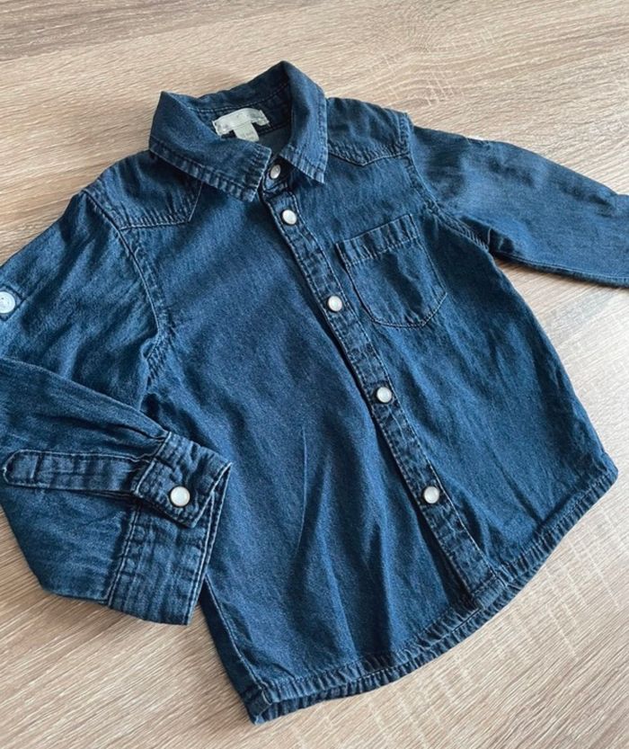 Chemise jean 12 mois - photo numéro 2