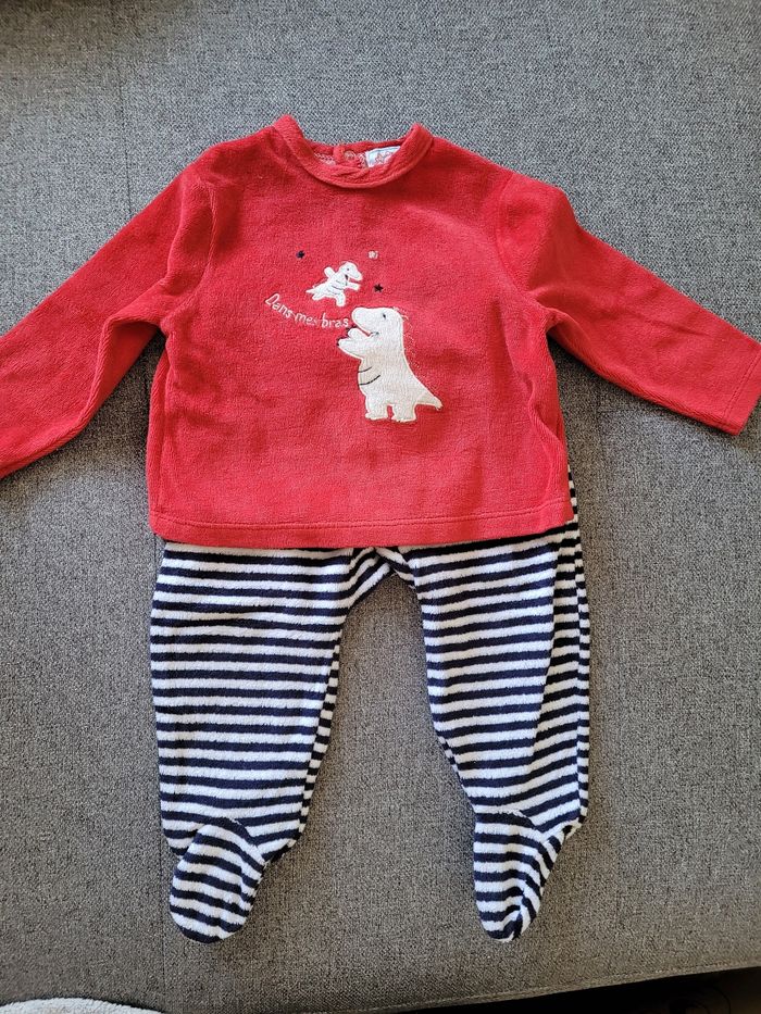 Pyjama 2 pièce velour