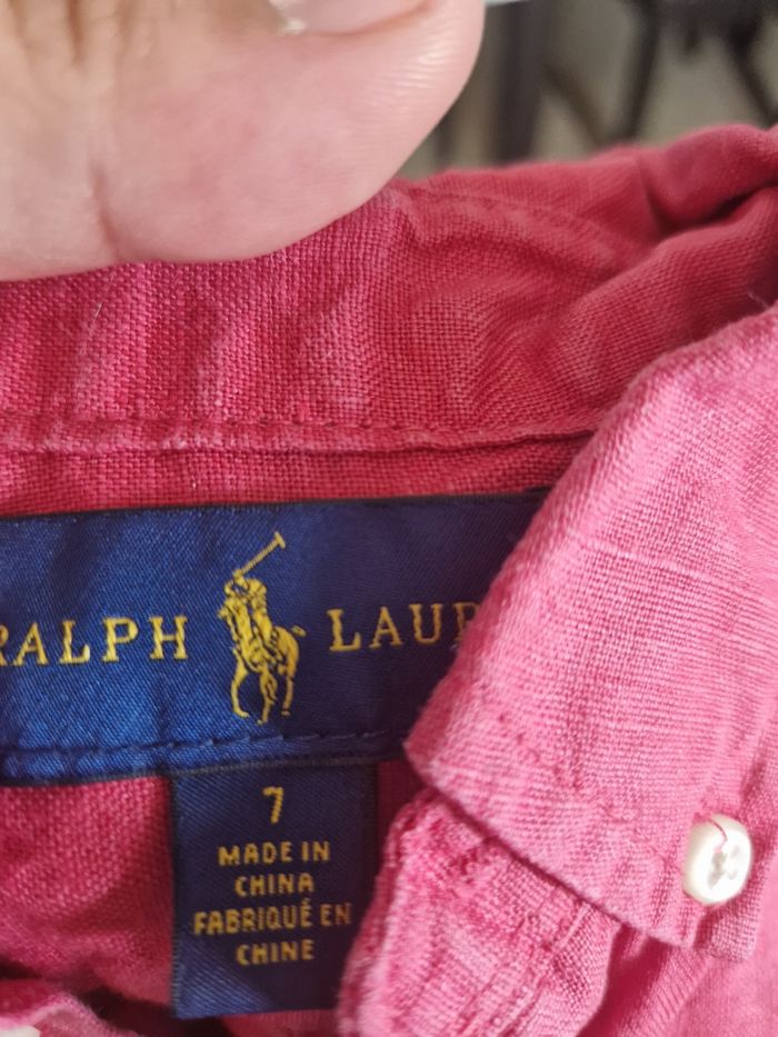 Chemise Ralph Lauren taille 7 ans - photo numéro 2
