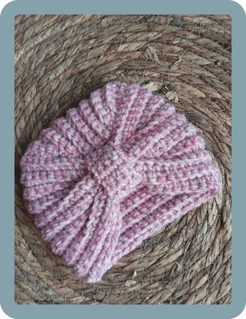 Bonnet bébé turban