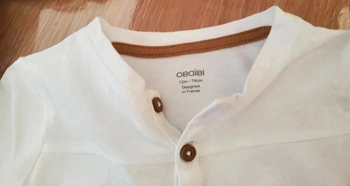 Ensemble bermuda et polo 12 mois okaidi - photo numéro 6