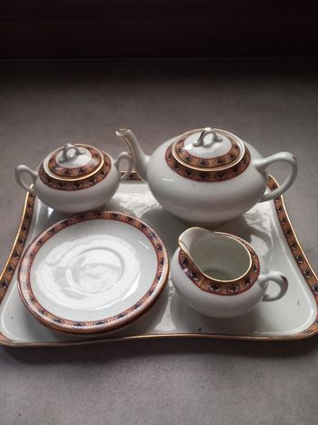 Service avec plateau ancienne vintage 