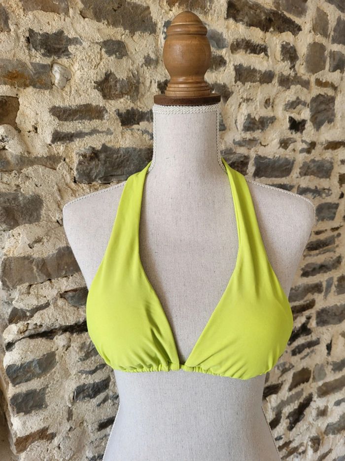 Haut de maillot de bain 2 pièces vert anis Pimkie Taille S