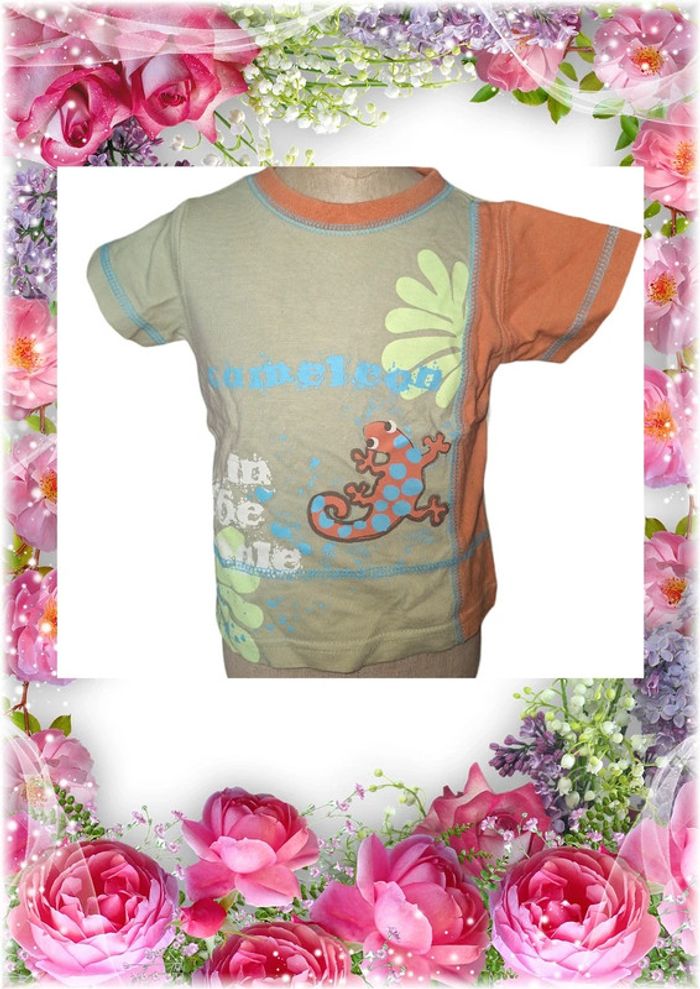 💫🌸 T-shirt imprimé manches courtes pour bébé garçon 🌸💫