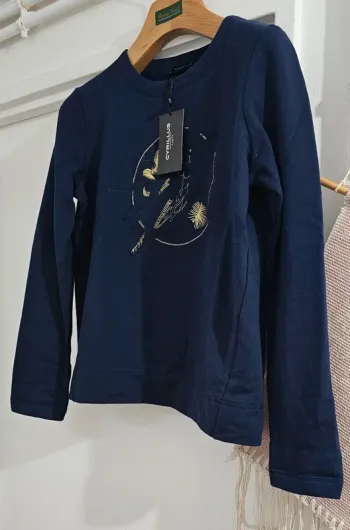 Pull Épais Doublé Polaire 100% Coton Cyrillus Taille S