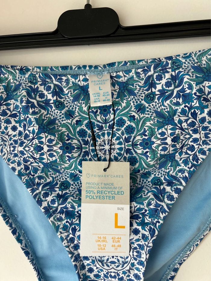 Bas de bikini imprimé bleu grec Primark - photo numéro 4