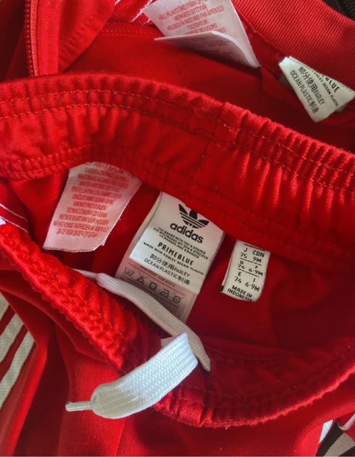 survêtement adidas bébé rouge 6-9 mois - photo numéro 7