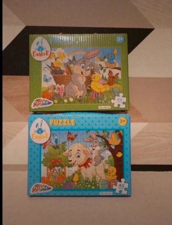 Lot 2 puzzles lapin neuf