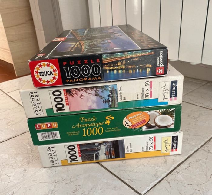 Lot puzzles 1000 pièces
