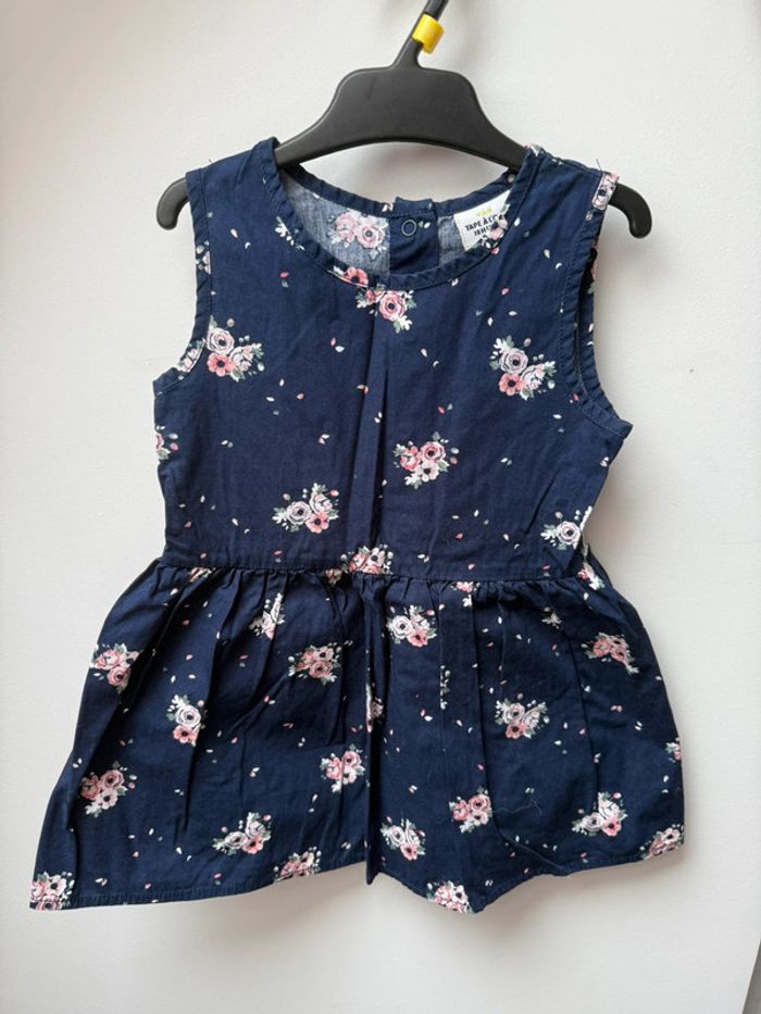 Robe fleurs / boléro maille 18 mois - photo numéro 2