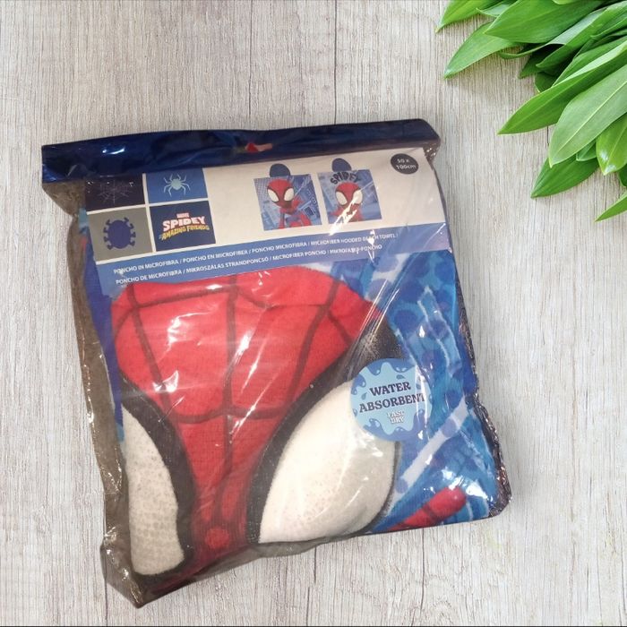 Poncho de bain spiderman
