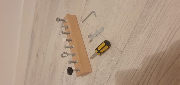 Jeu de motricité fine en bois - Atelier de bricolage - photo numéro 1