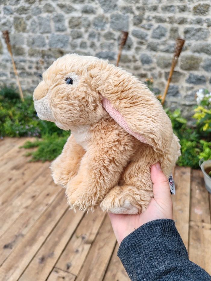 Peluche lapin beige nature planet
