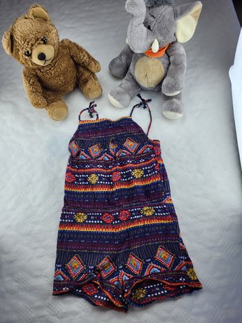 Combishort fille motif éthique inextenso 4ans