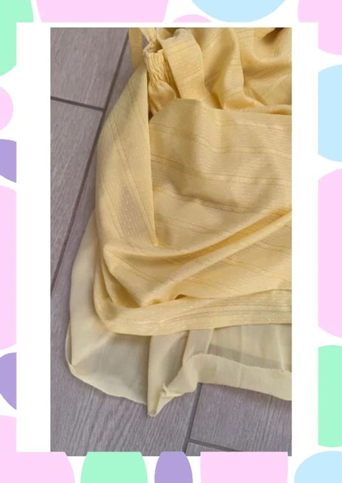 🌼 Robe jaune pastel à fines bretelles - Taille S - photo numéro 7